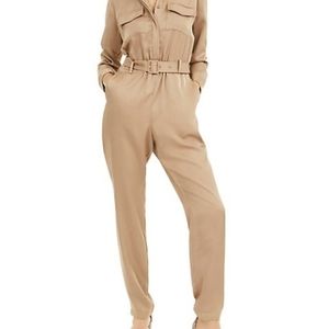 I.N.C. Belted Button Front Jump Suit